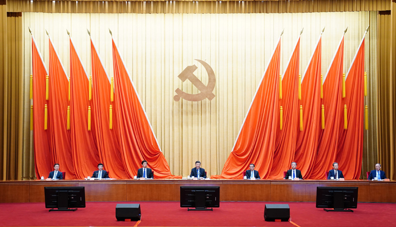 2月20日，黨史學(xué)習(xí)教育動(dòng)員大會(huì)在北京召開。中共中央總書記、國(guó)家主席、中央軍委主席習(xí)近平出席會(huì)議并發(fā)表重要講話。新華社記者 翟健嵐 攝