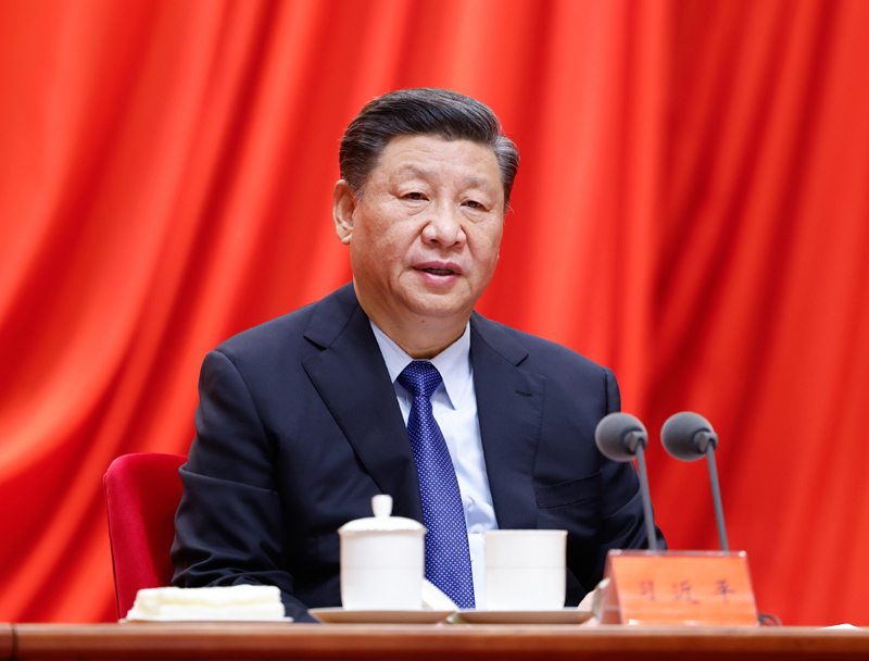 2月20日，黨史學(xué)習(xí)教育動(dòng)員大會(huì)在北京召開。中共中央總書記、國(guó)家主席、中央軍委主席習(xí)近平出席會(huì)議并發(fā)表重要講話。新華社記者 黃敬文 攝